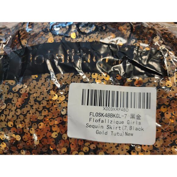 Flofallzique Girls Sequin Skirts Glitter Sparkle Skirt Toddler Tutu - 7 - Picture 7 of 7